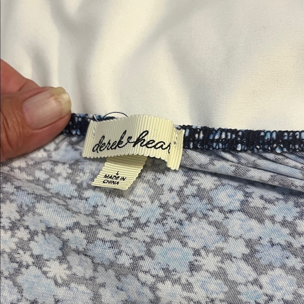 Derek Heart Blue Floral Mini Dress - Picture 6 of 7